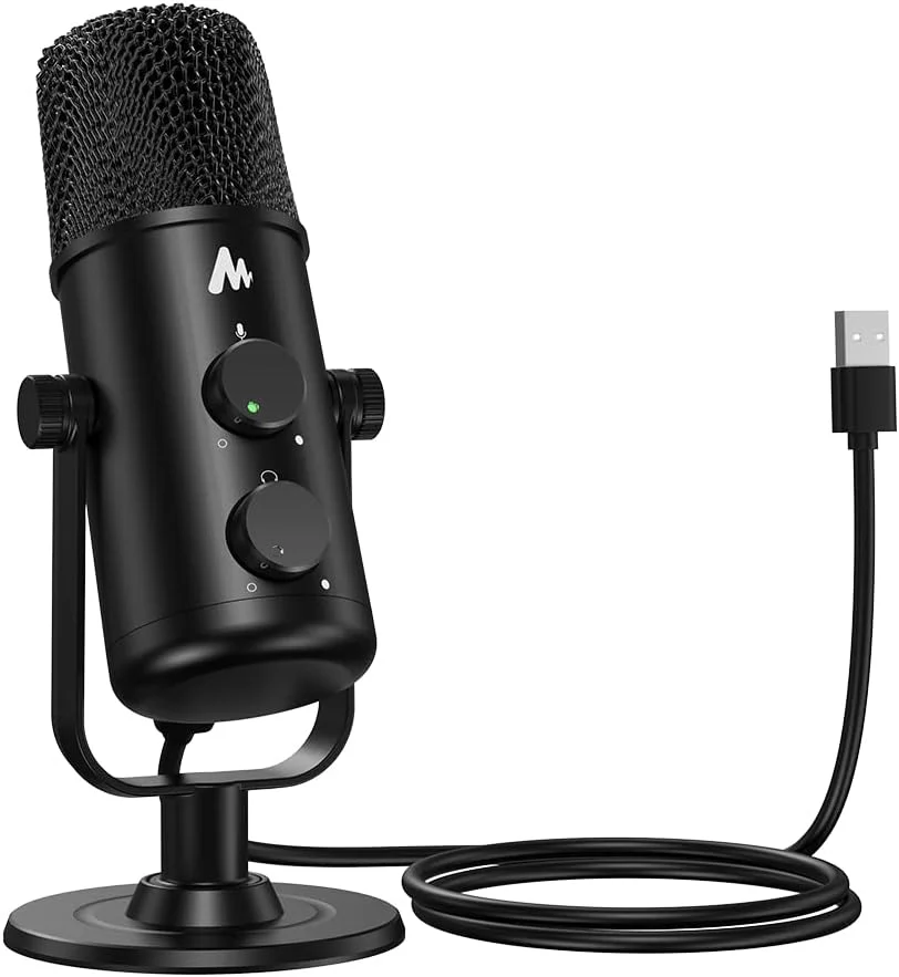 میکروفون رومیزی USB C مائونو، میکروفون کندانسور کاردیوئید و اومنی دایرکشنال با کنترل صدا و قطع صدا برای آیفون 15، تلفن های اندرویدی سامسونگ، لپ تاپ، کامپیوتر، تبلت، PS4/5، بازی، ضبط صدا، آواز میکروفون رومیزی USB C مائونو، میکروفون کندانسور کاردیوئید و اومنی دایرکشنال با کنترل صدا و قطع صدا برای آیفون 15، تلفن های اندرویدی سامسونگ، لپ تاپ، کامپیوتر، تبلت، PS4/5، بازی، ضبط صدا، آواز