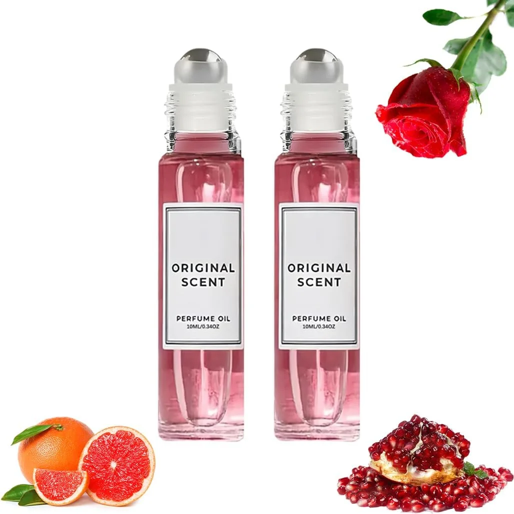 عطر فرمونی GraGra، 2 عدد عطر فرمونی با رایحه تقویت شده، عطر با رایحه اصلی، عطر با رایحه آسان رولی، عصاره روغن عطر طبیعی، رایحه ماندگار برای مدت طولانی