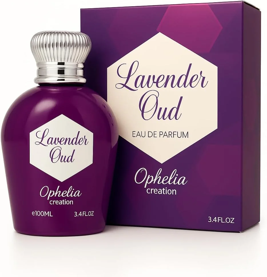 عطر گریس پرفیوم Lavender Oud - ادو پرفیوم اسپری унисекс با ماندگاری طولانی، عطر لوکس برای مردان و زنان (100 میلی لیتر)