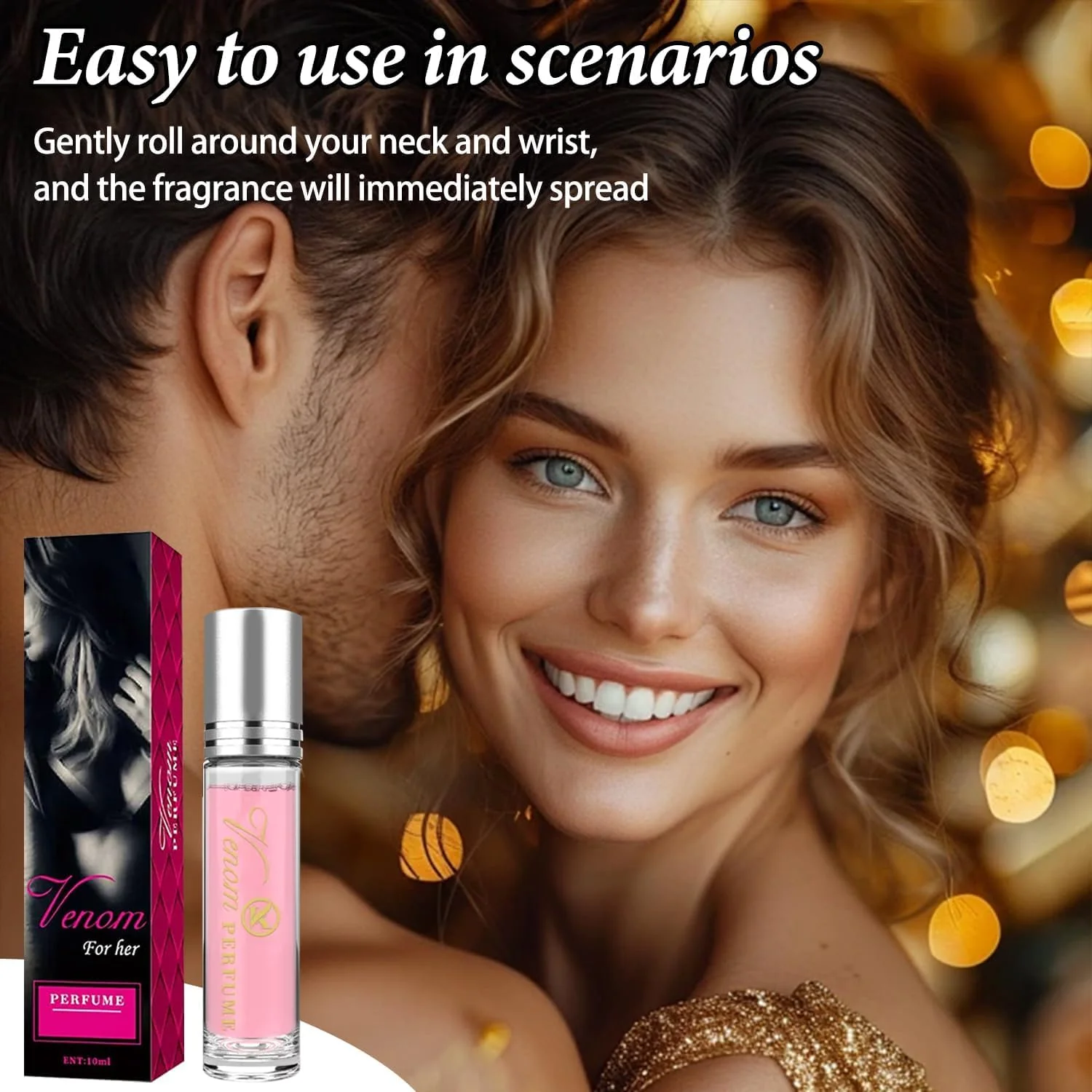 عطر فرمونی GraGra برای زنان، عطر رولی زنانه برای جذب مردان، رایحه ماندگار برای زنان، روغن عطر بدن غلیظ، 10 میلی لیتر