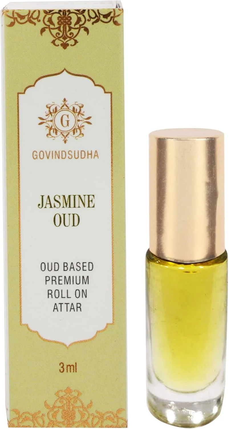عطر رولی ممتاز بر پایه عود با رایحه یاس/موتیای گویندسودها، بطری 3 میلی لیتری، عطر یاس عود، عطر ماندگار، عطر بدون الکل برای مردان و زنان عطر رولی ممتاز بر پایه عود با رایحه یاس/موتیای گویندسودها، بطری 3 میلی لیتری، عطر یاس عود، عطر ماندگار، عطر بدون الکل برای مردان و زنان