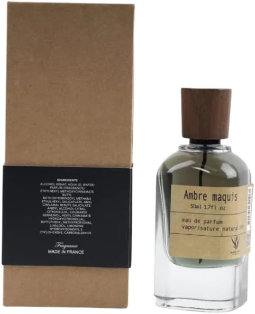 ادکلن غدد پاریس Ambre maquis Eau de Parfum Vaporisature اسپری عطر طبیعی 50 میلی لیتر 1.7 fl oz ادکلن غدد پاریس Ambre maquis Eau de Parfum Vaporisature اسپری عطر طبیعی 50 میلی لیتر 1.7 fl oz