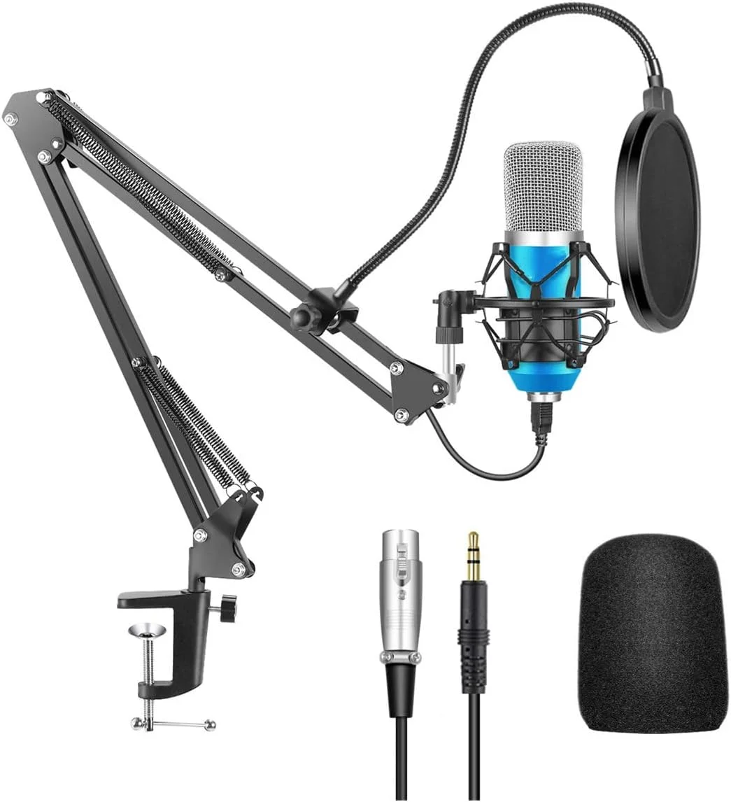 پایه بازوی قیچی نگهدارنده میکروفون قابل تنظیم استودیویی حرفه ای eWINNER برای ضبط و پخش