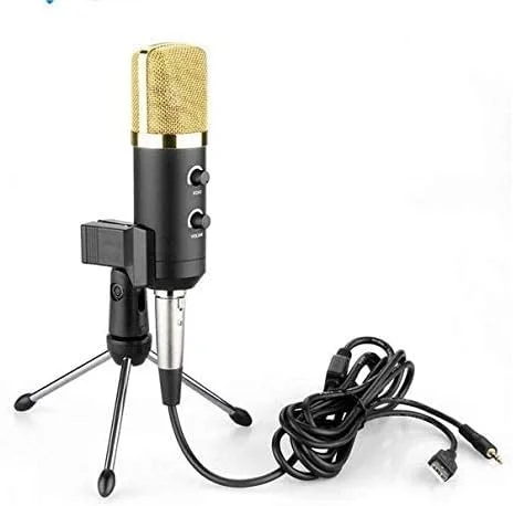 میکروفون USB کندانسور eWINNER با پایه برای پخش رادیویی، چت، آواز خواندن، اسکایپ و ضبط صدا
