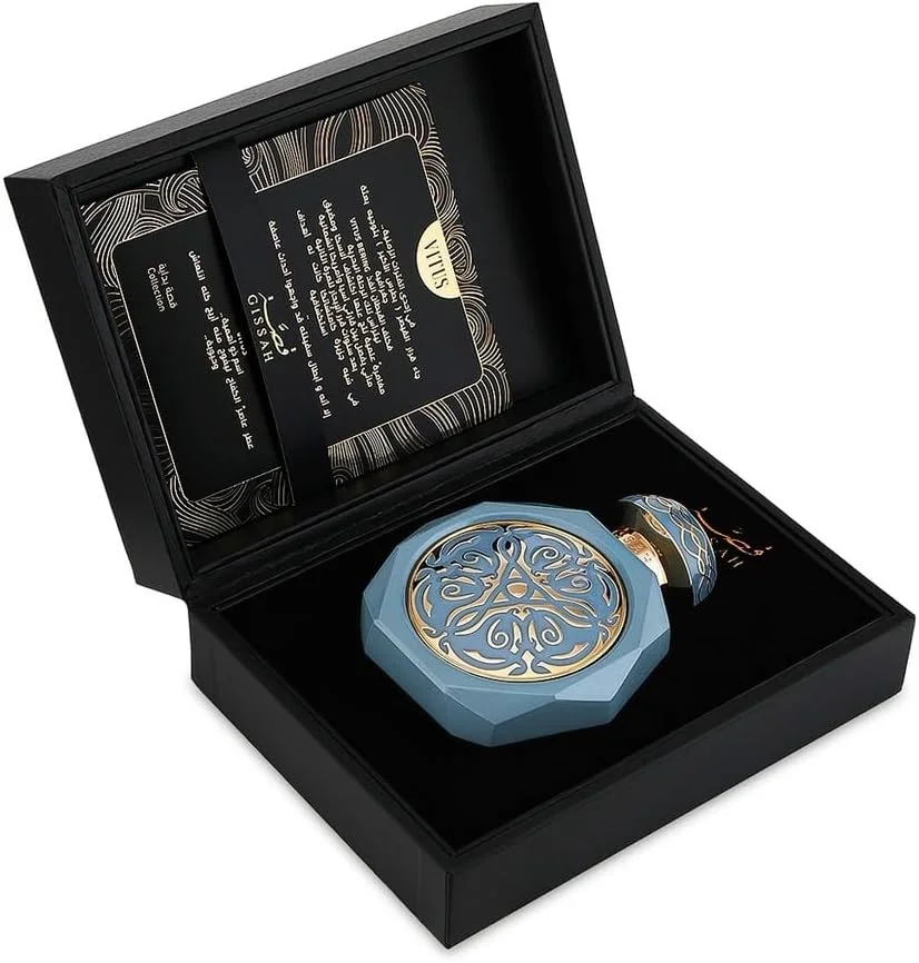 عطر ادو پرفیوم 90 میلی لیتری Gissah VITUS برای مردان و زنان / رایحه ای مرکباتی، میوه ای و گلی унисекс با ماندگاری طولانی جيسه فيتوس 90 مل ماء عطر للرجال والنساء/عطر فواكه حمضية وزهرية للجنسين يدوم طويلاً