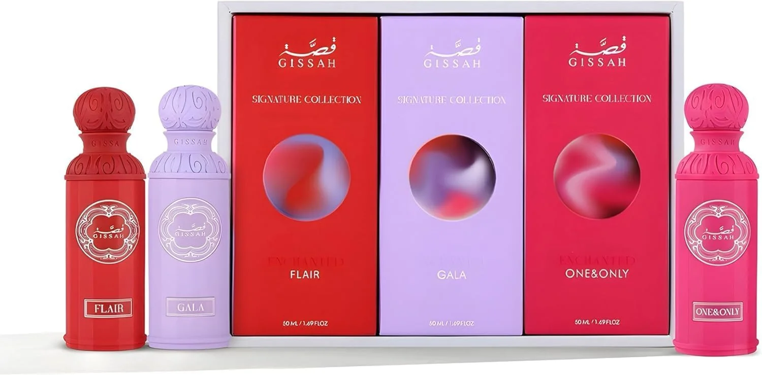 مجموعه گیفت ست زنانه قصه مدل Enchanted | شامل 3 عدد عطر 50 میلی لیتری | Flair + Gala + One And Only مجموعه گیفت ست زنانه قصه مدل Enchanted | شامل 3 عدد عطر 50 میلی لیتری | Flair + Gala + One And Only