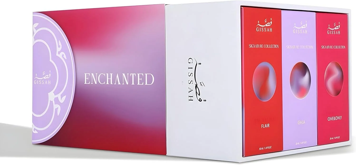 مجموعه گیفت ست زنانه قصه مدل Enchanted | شامل 3 عدد عطر 50 میلی لیتری | Flair + Gala + One And Only مجموعه گیفت ست زنانه قصه مدل Enchanted | شامل 3 عدد عطر 50 میلی لیتری | Flair + Gala + One And Only