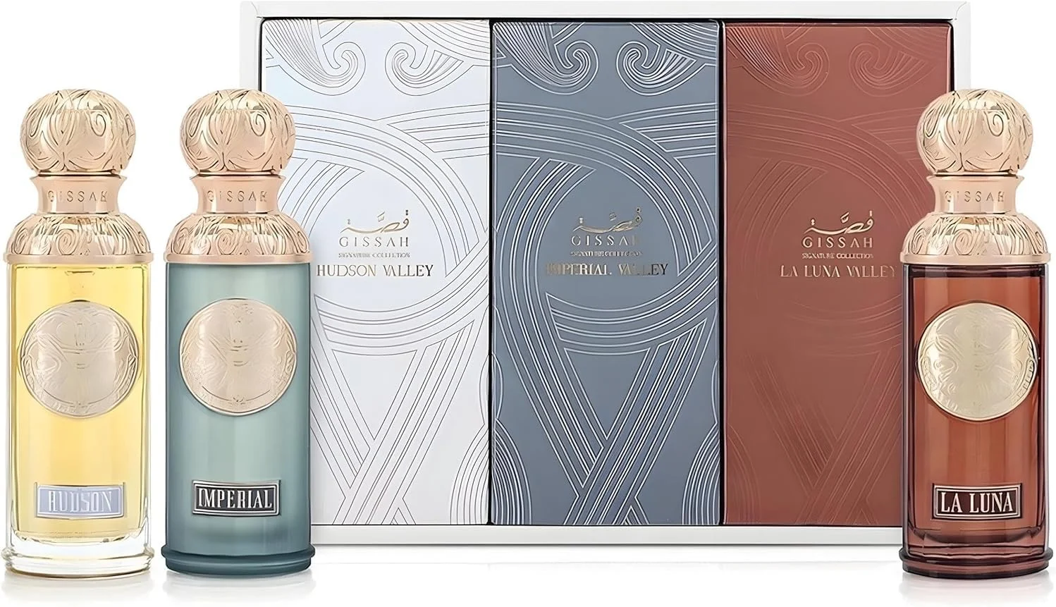 مجموعه 3 عددی عطرهای دره گیسا برای مردان و زنان، لا لونا + ایمپریال ولی + هادسون ولی، ادو پرفیوم 50 میلی لیتر عطر زنانه (3x50ml)