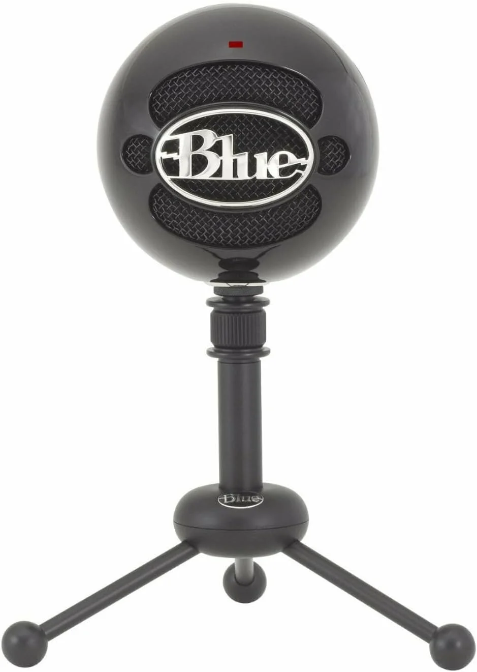 میکروفون USB Blue Snowball برای کامپیوتر و مک، پادکست، بازی، استریم و ضبط صدا، کندانسور چند جهته/کاردیوئید - مشکی براق