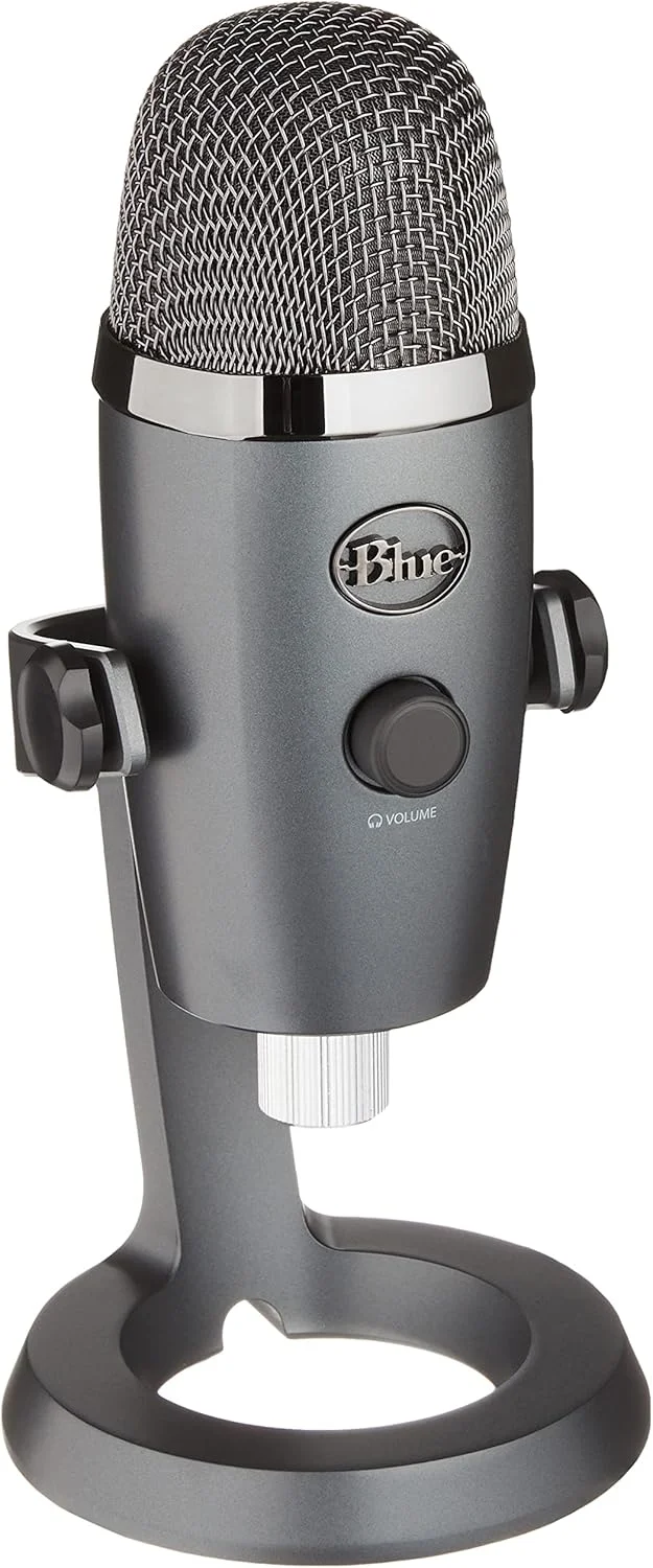 میکروفون USB پریمیوم Logitech for Creators Blue Yeti Nano برای ضبط و استریمینگ - خاکستری سایه