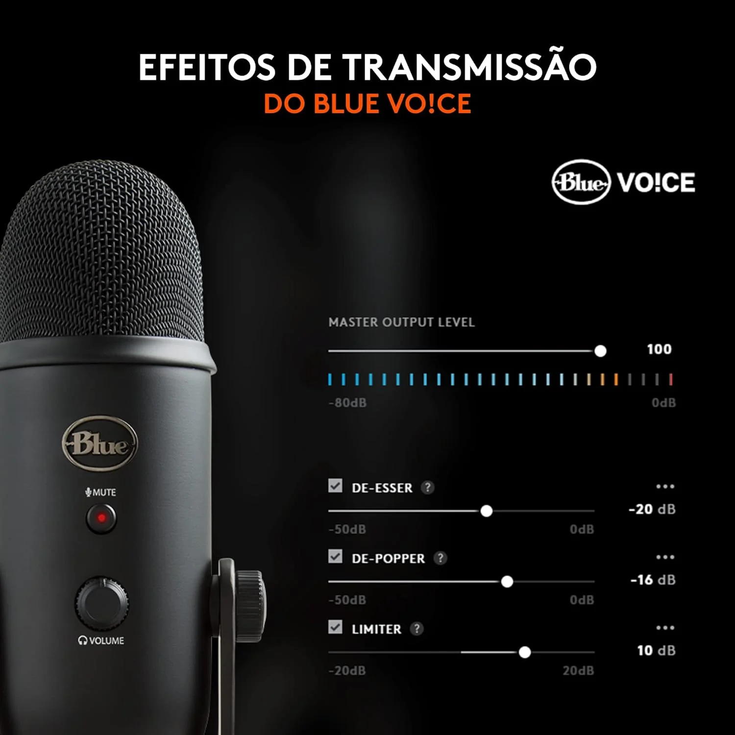 میکروفون USB Blue Yeti - نسخه Blackout