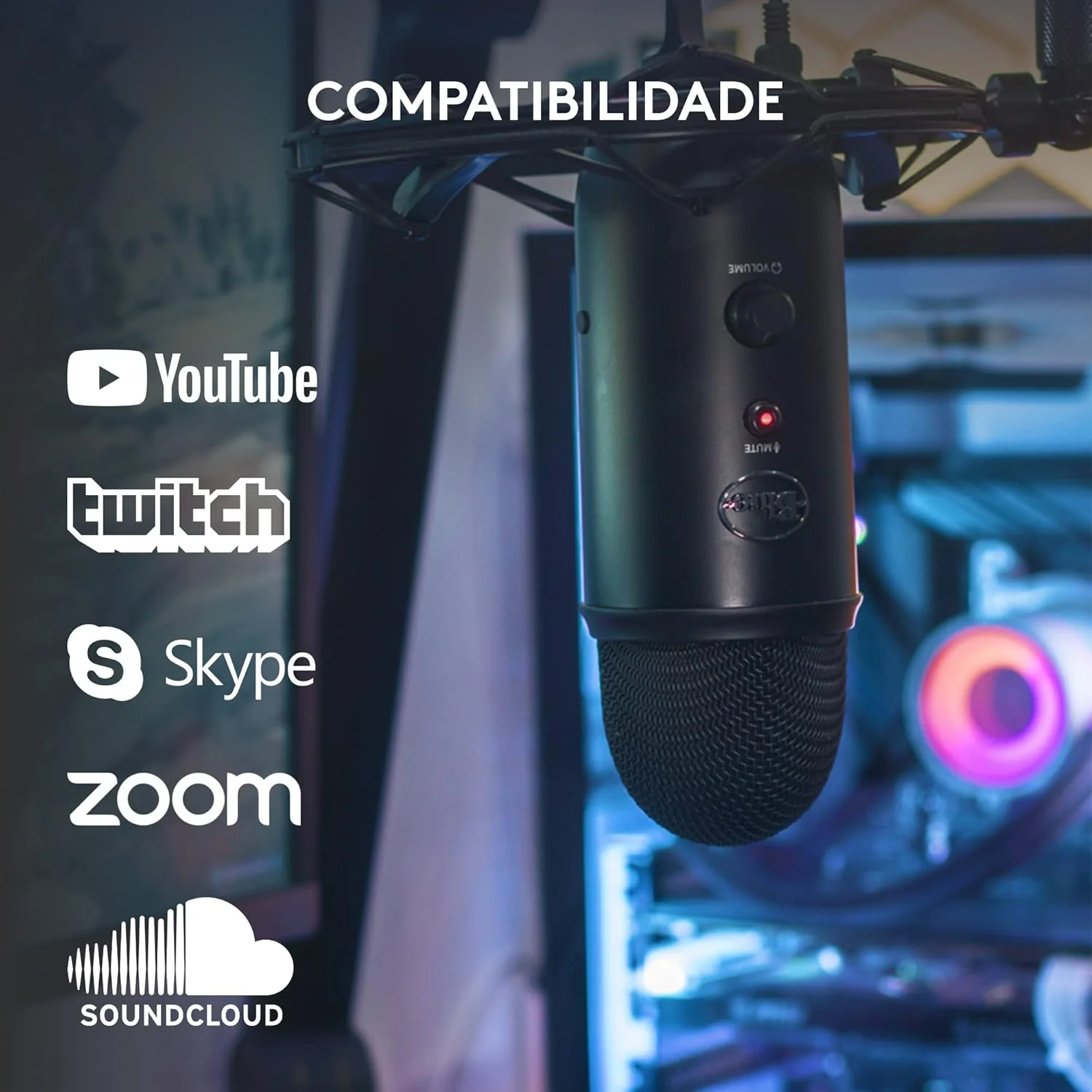 میکروفون USB Blue Yeti - نسخه Blackout