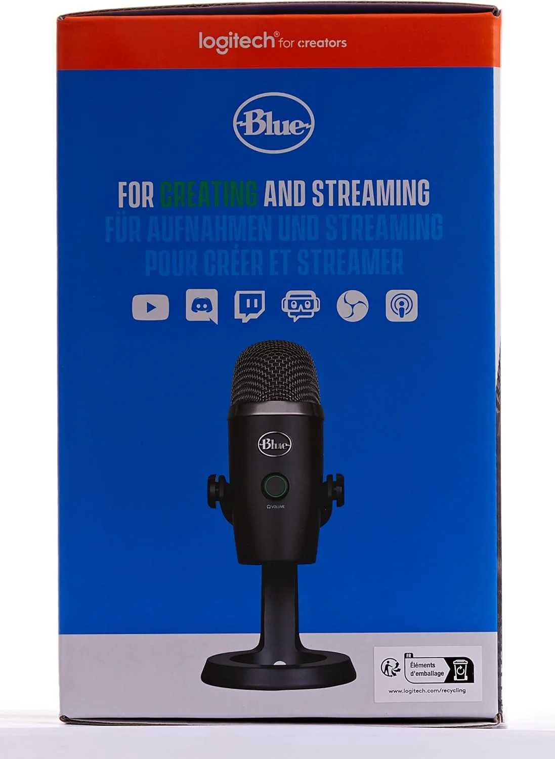 میکروفون USB پریمیوم Logitech for Creators Blue Yeti Nano برای ضبط، استریم، بازی، پادکست روی PC و Mac، میکروفون کندانسور با افکت های Blue VO!CE، مانیتورینگ بدون تاخیر - مشکی میکروفون USB پریمیوم Logitech for Creators Blue Yeti Nano برای ضبط، استریم، بازی، پادکست روی PC و Mac، میکروفون کندانسور با افکت های Blue VO!CE، مانیتورینگ بدون تاخیر - مشکی