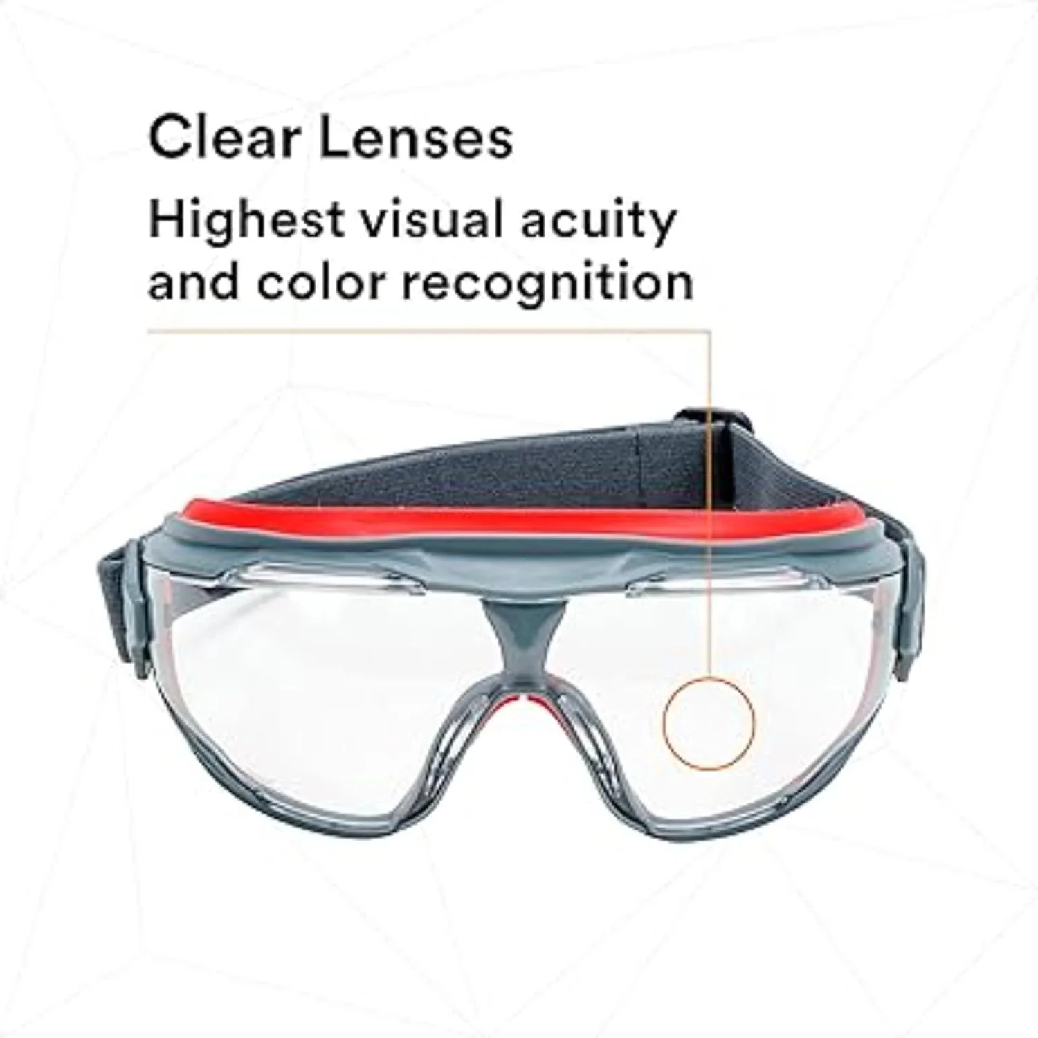 عینک محافظ NALACAL GoggleGear سری 500 مدل GG501SGAF، لنز ضد بخار شفاف، عینک ایمنی کار، محافظت از چشم برای مردان و زنان، مقاوم در برابر بخار و خراش، قابل تنظیم، مسدود کننده UV، لنز شفاف