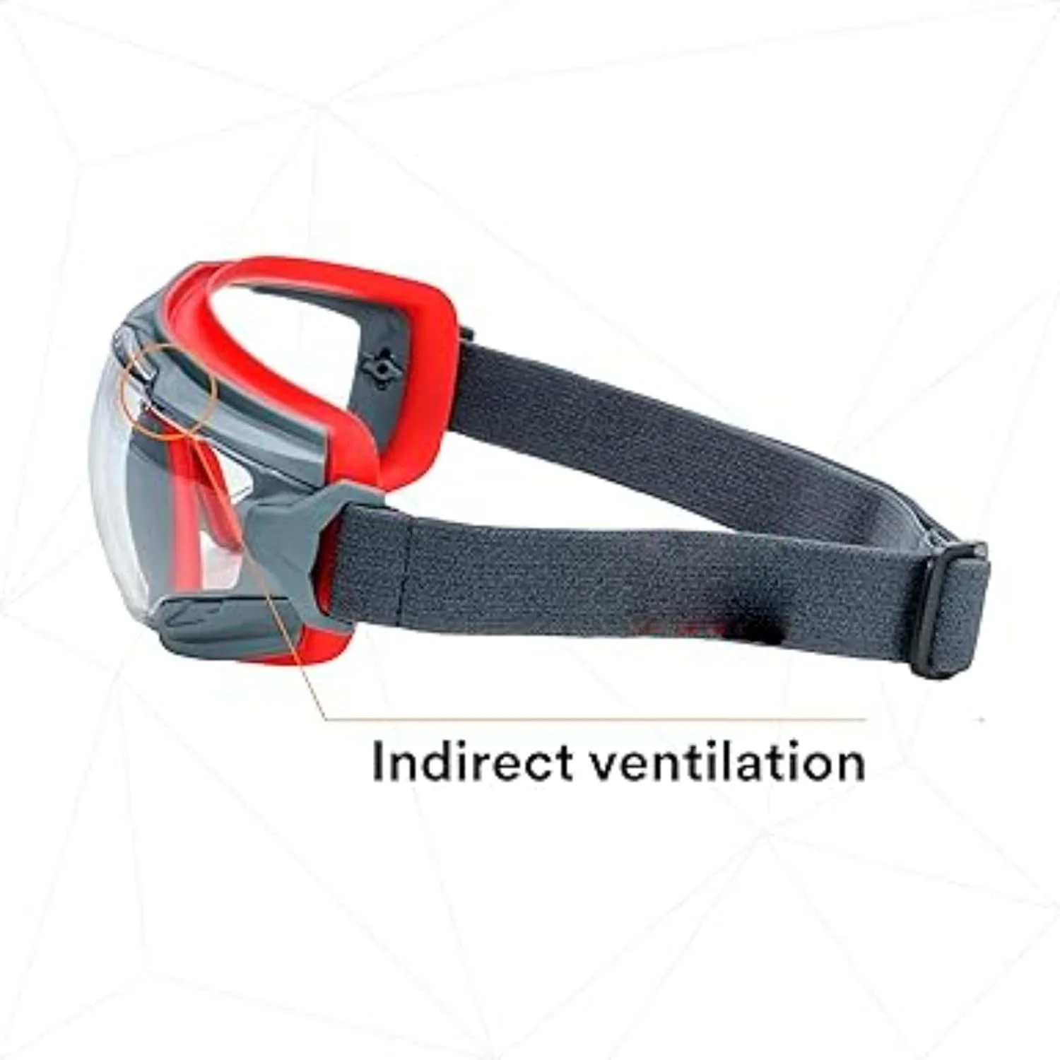 عینک محافظ NALACAL GoggleGear سری 500 مدل GG501SGAF، لنز ضد بخار شفاف، عینک ایمنی کار، محافظت از چشم برای مردان و زنان، مقاوم در برابر بخار و خراش، قابل تنظیم، مسدود کننده UV، لنز شفاف