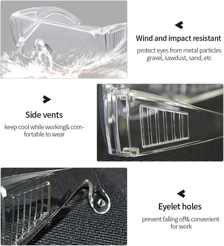 عینک ایمنی Mainstayae، عینک صنعتی شفاف صیقلی، تجهیزات محافظت از چشم، محافظت از چشم، ضربه بالا، کناره های تهویه دار، برای آزمایشگاه، کلاس شیمی، ساخت و ساز عینک ایمنی Mainstayae، عینک صنعتی شفاف صیقلی، تجهیزات محافظت از چشم، محافظت از چشم، ضربه بالا، کناره های تهویه دار، برای آزمایشگاه، کلاس شیمی، ساخت و ساز