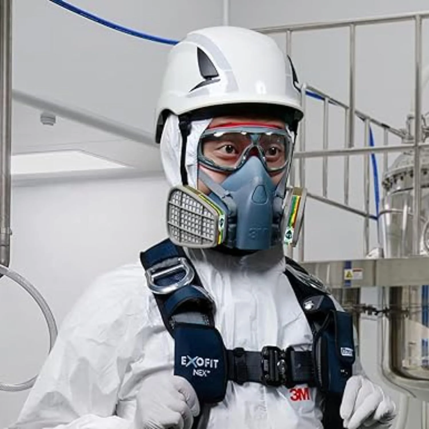 عینک محافظ NALACAL GoggleGear سری 500 مدل GG501SGAF، لنز ضد بخار شفاف، عینک ایمنی کار، محافظت از چشم برای مردان و زنان، مقاوم در برابر بخار و خراش، قابل تنظیم، مسدود کننده UV، لنز شفاف