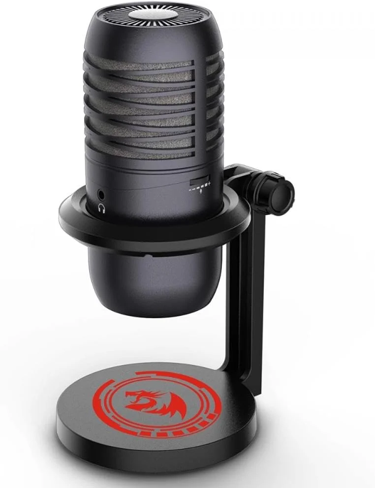 میکروفون گیمینگ USB کاندنسر Redragon Nebula GM211 با نور LED 6 رنگ و پایه رومیزی