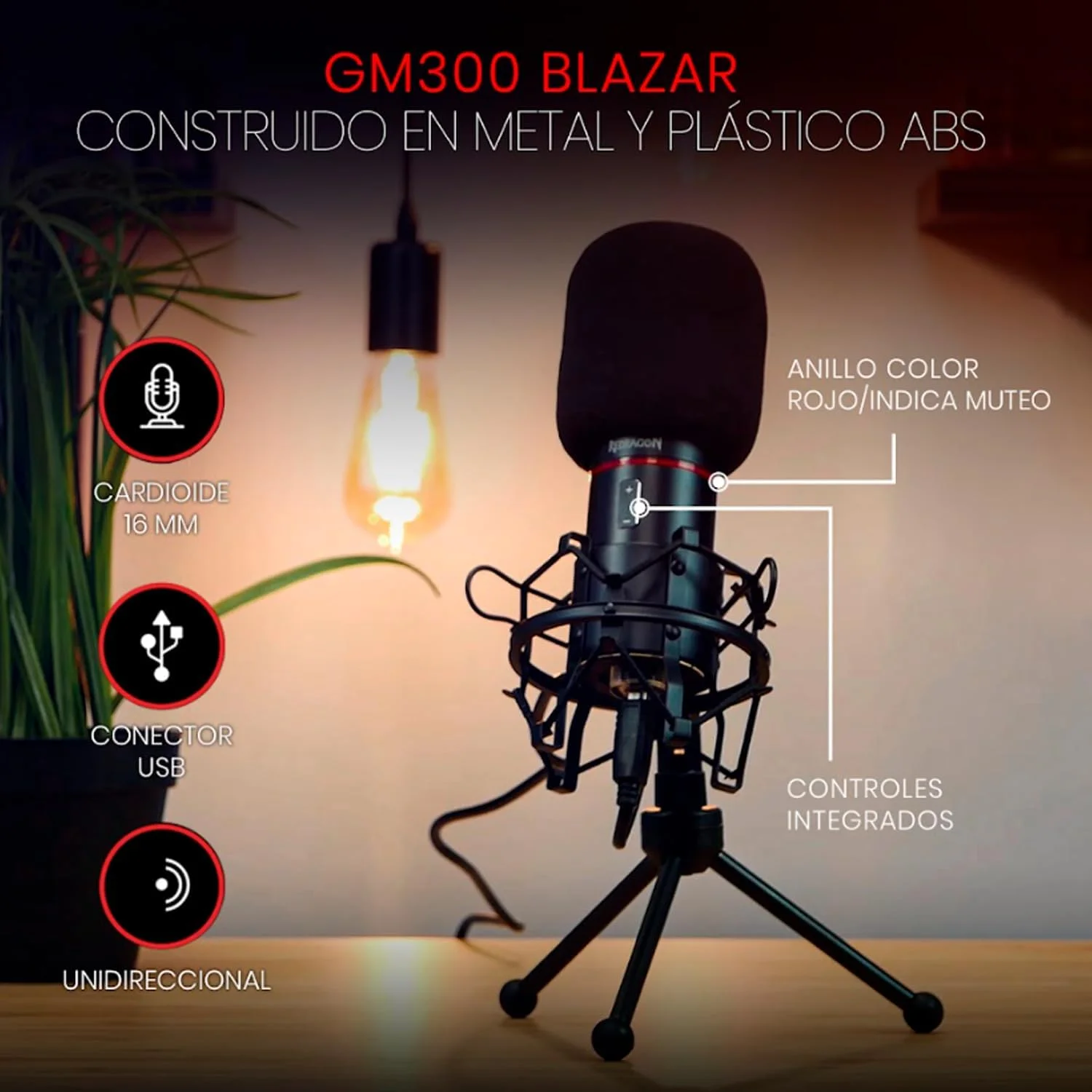 میکروفون گیمینگ رداگون مدل Blazar