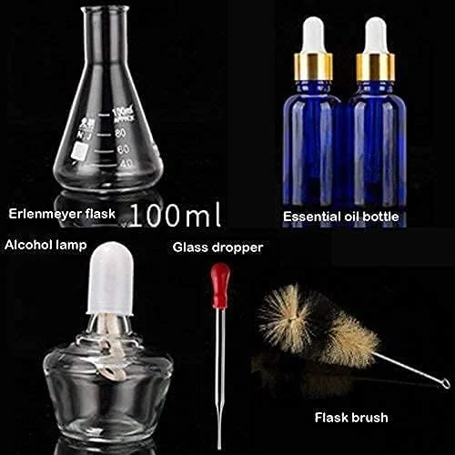 ست تجهیزات آزمایشگاهی شیشه ای شیمیایی HXYiwer، ظروف تقطیر روغن ضروری ارگانیک، کیت مجموعه های تصفیه، لوازم آموزشی خانگی کالج ست تجهیزات آزمایشگاهی شیشه ای شیمیایی HXYiwer، ظروف تقطیر روغن ضروری ارگانیک، کیت مجموعه های تصفیه، لوازم آموزشی خانگی کالج
