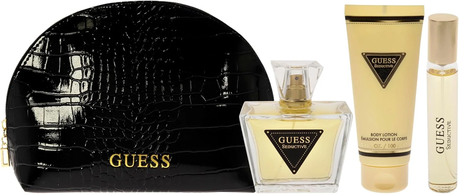 ست ادو تویلت زنانه گس سداکتیو (GUESS SEDUCTIVE WOMEN) حجم 75 میلی لیتر + ادو تویلت 15 میلی لیتر + لوسیون بدن 100 میلی لیتر + کیف ست ادو تویلت زنانه گس سداکتیو (GUESS SEDUCTIVE WOMEN) حجم 75 میلی لیتر + ادو تویلت 15 میلی لیتر + لوسیون بدن 100 میلی لیتر + کیف
