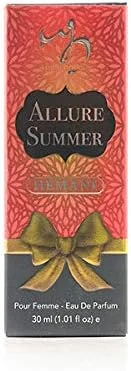 اسپری ادو پرفیوم زنانه Hemani Allure Summer، ماندگاری طولانی، رایحه ملایم زنانه، مناسب برای شبگردی و مناسبتهای خاص، معرف شخصیتی قوی و پرشور، 30 میلیلیتر اسپری ادو پرفیوم زنانه Hemani Allure Summer، ماندگاری طولانی، رایحه ملایم زنانه، مناسب برای شبگردی و مناسبتهای خاص، معرف شخصیتی قوی و پرشور، 30 میلیلیتر