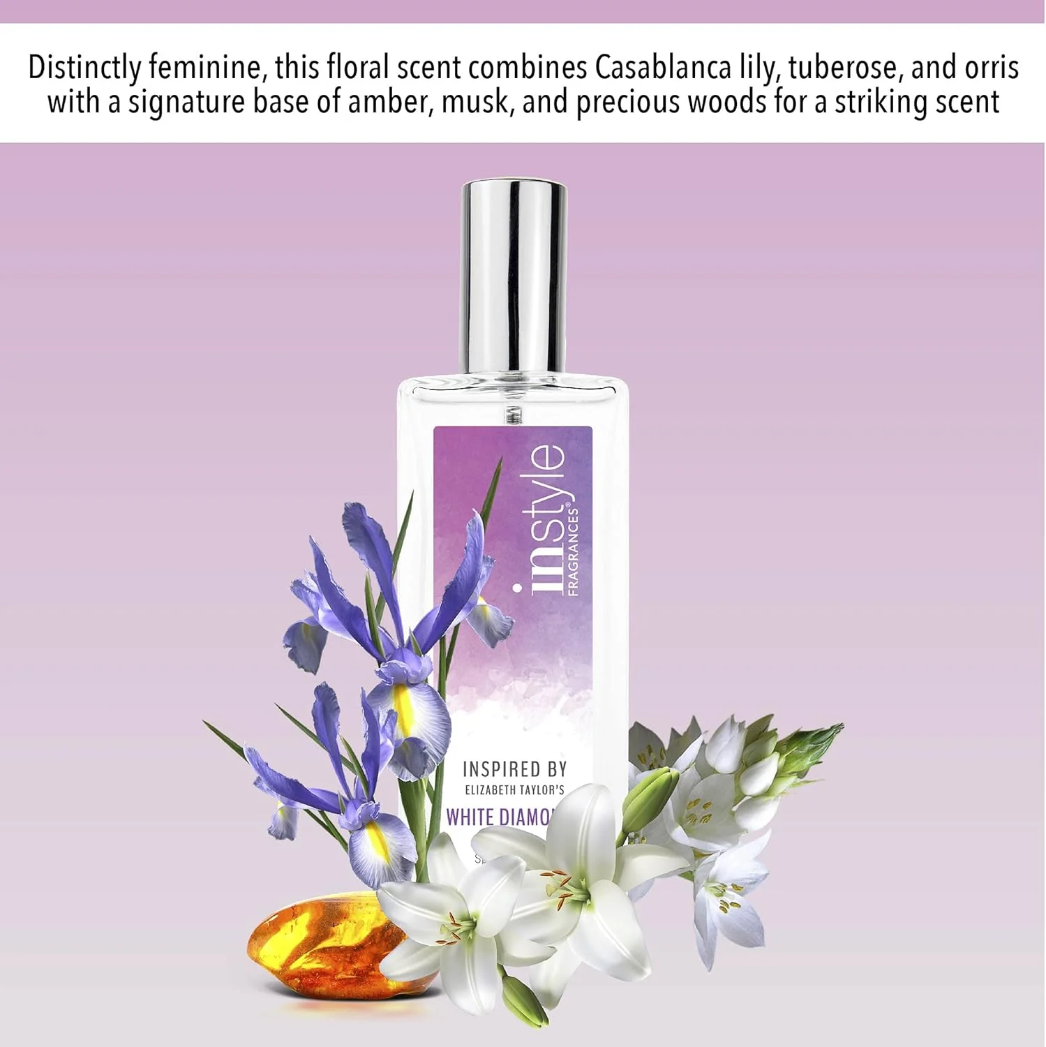 عطر زنانه اینستایل فرگرنسز با الهام از وایت دایموندز الیزابت تیلور - 100 میل عطر زنانه اینستایل فرگرنسز با الهام از وایت دایموندز الیزابت تیلور - 100 میل