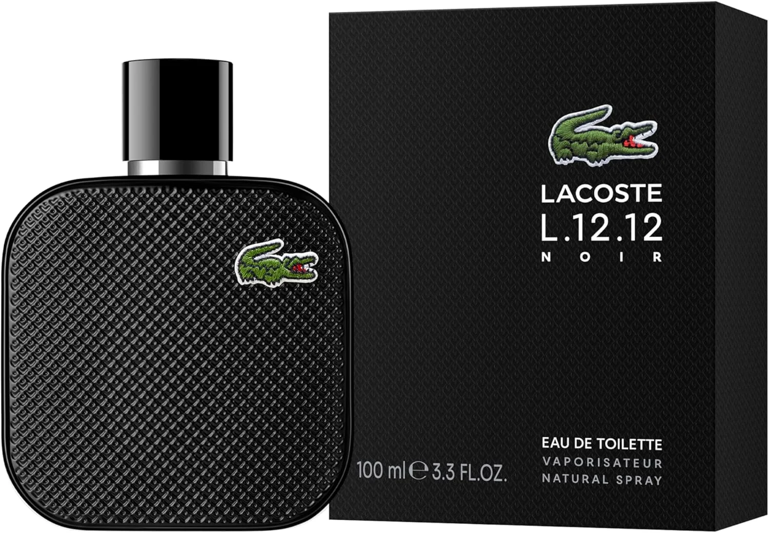 ادکلن مردانه لاگوست L.12.12 Noir Eau de Toilette حجم 100 میل ادکلن مردانه لاگوست L.12.12 Noir Eau de Toilette حجم 100 میل