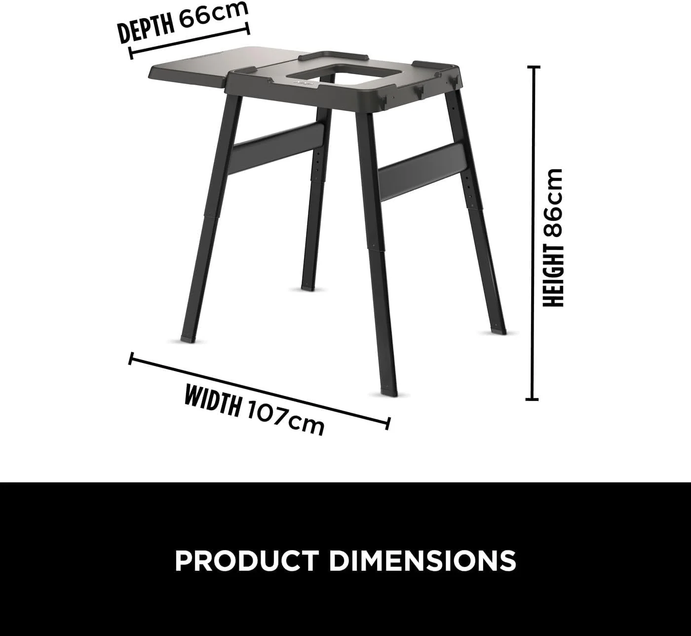 پایه قابل تنظیم و میز جانبی Ninja Woodfire، فر برقی فضای باز و گریل BBQ، میز آشپزی سنگین فضای باز و فر پیتزا، 4718J800EUUK، مشکی پایه قابل تنظیم و میز جانبی Ninja Woodfire، فر برقی فضای باز و گریل BBQ، میز آشپزی سنگین فضای باز و فر پیتزا، 4718J800EUUK، مشکی