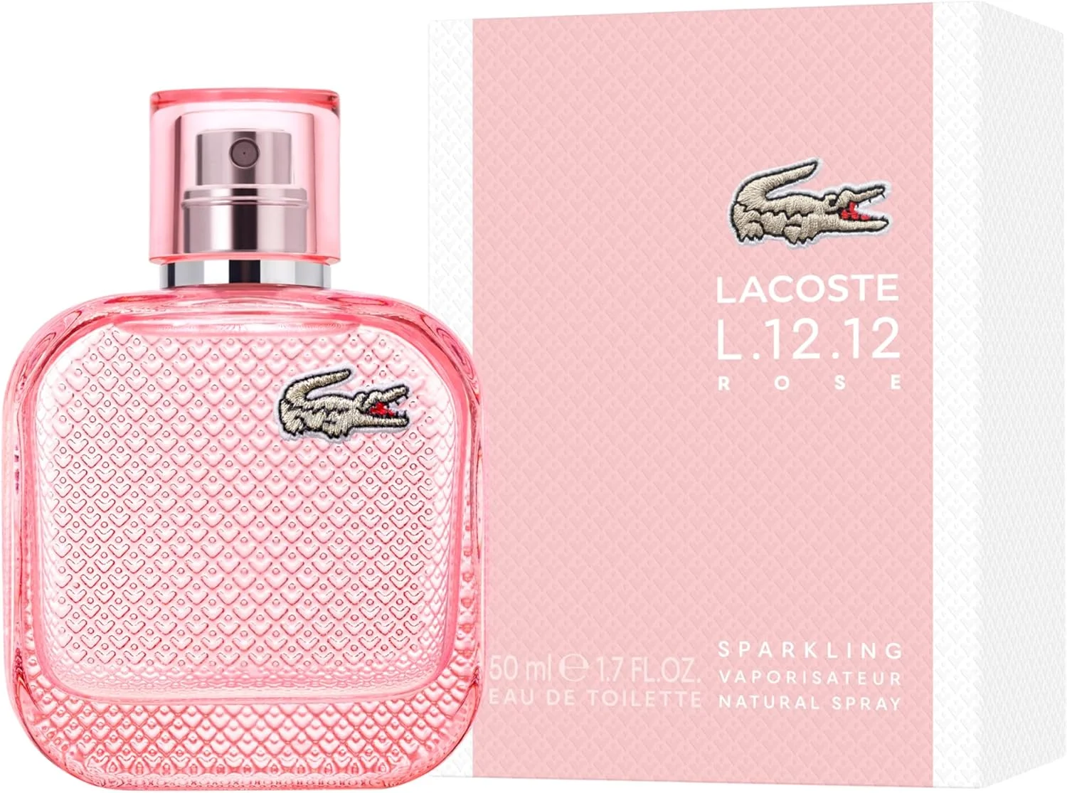 ادکلن زنانه لاکوست L.12.12 Rose Sparkling، 50 میلی لیتر ادکلن زنانه لاکوست L.12.12 Rose Sparkling، 50 میلی لیتر