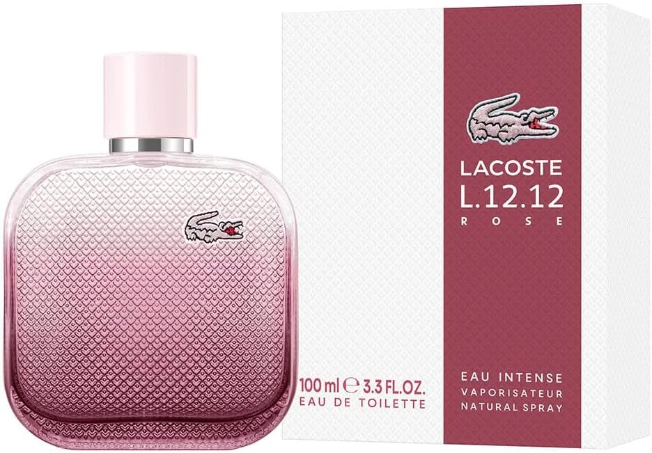 ادکلن زنانه لاگوست L.12.12 Rose Eau Intense ادو تویلت 100 میلی لیتر ادکلن زنانه لاگوست L.12.12 Rose Eau Intense ادو تویلت 100 میلی لیتر