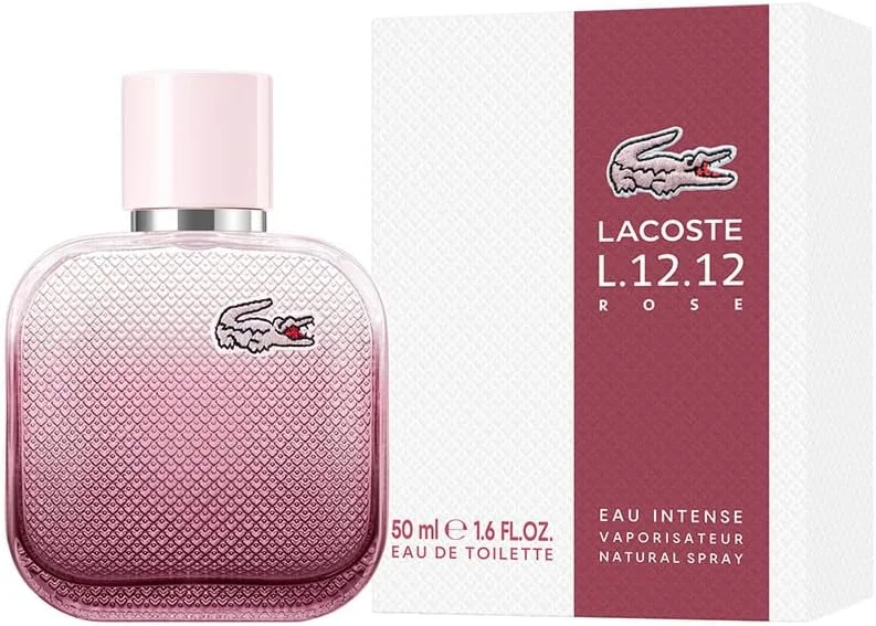 ادکلن زنانه لاگوست L.12.12 Rose Eau Intense ادو تویلت 50 میلی لیتر ادکلن زنانه لاگوست L.12.12 Rose Eau Intense ادو تویلت 50 میلی لیتر
