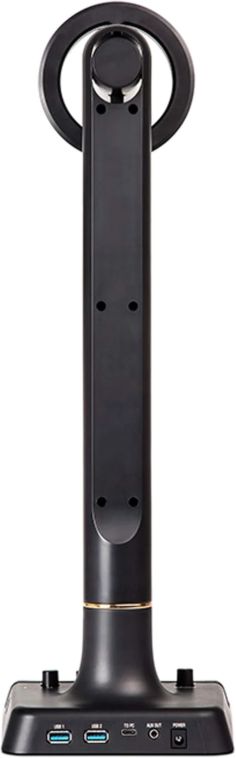 استریمر صوتی و تصویری حرفه ای Marantz AVS - با اتصال USB-C، وب کم فول اچ دی، میکروفون کاندنسر USB، حلقه نور LED قابل تنظیم و هاب داخلی مشکی AVSXUS