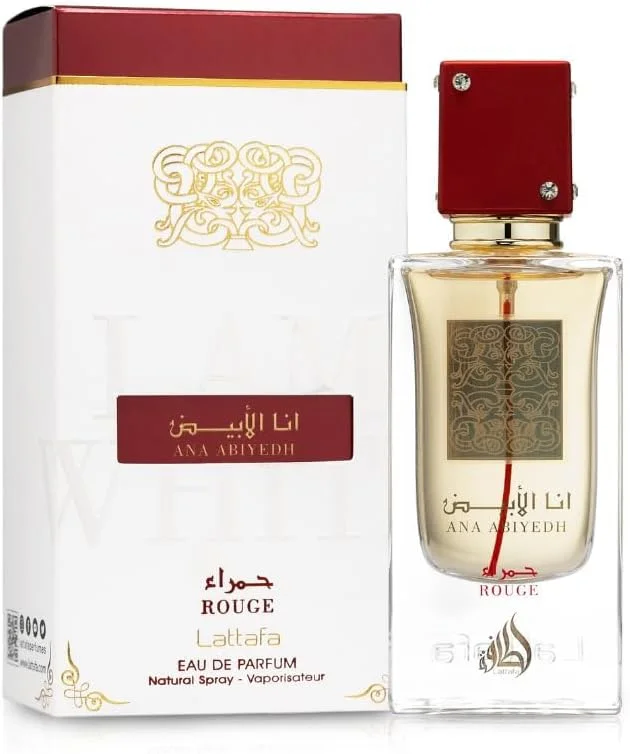 عطر ادو پرفیوم унисекс لطافه انا ابیض رژ، 60 میلی لیتر
