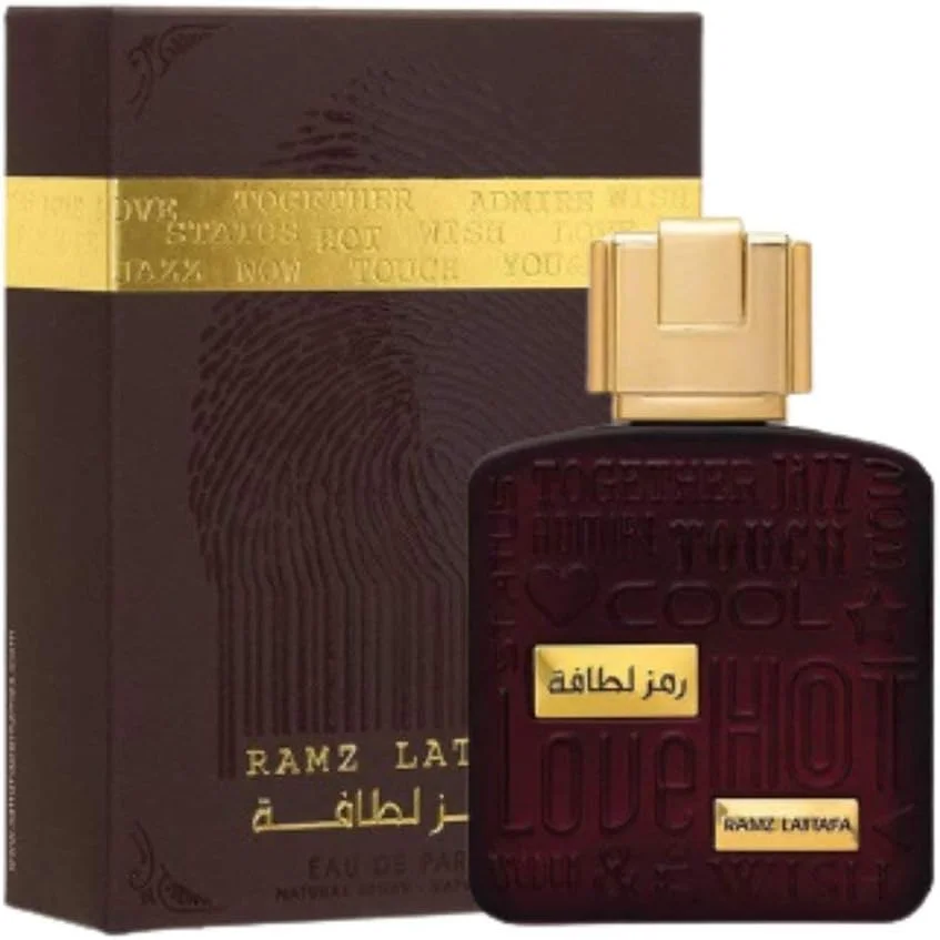 عطر ادکلن زنانه/مردانه لطافه رامز گلد ادو پرفیوم 100 میلی لیتر | رایحه ای کرمی و عمیق | ترکیبی شیک با آناناس، چوب گایاک، سیب، نعناع هندی و وانیل | ضروری برای استفاده روزمره | از لطافه