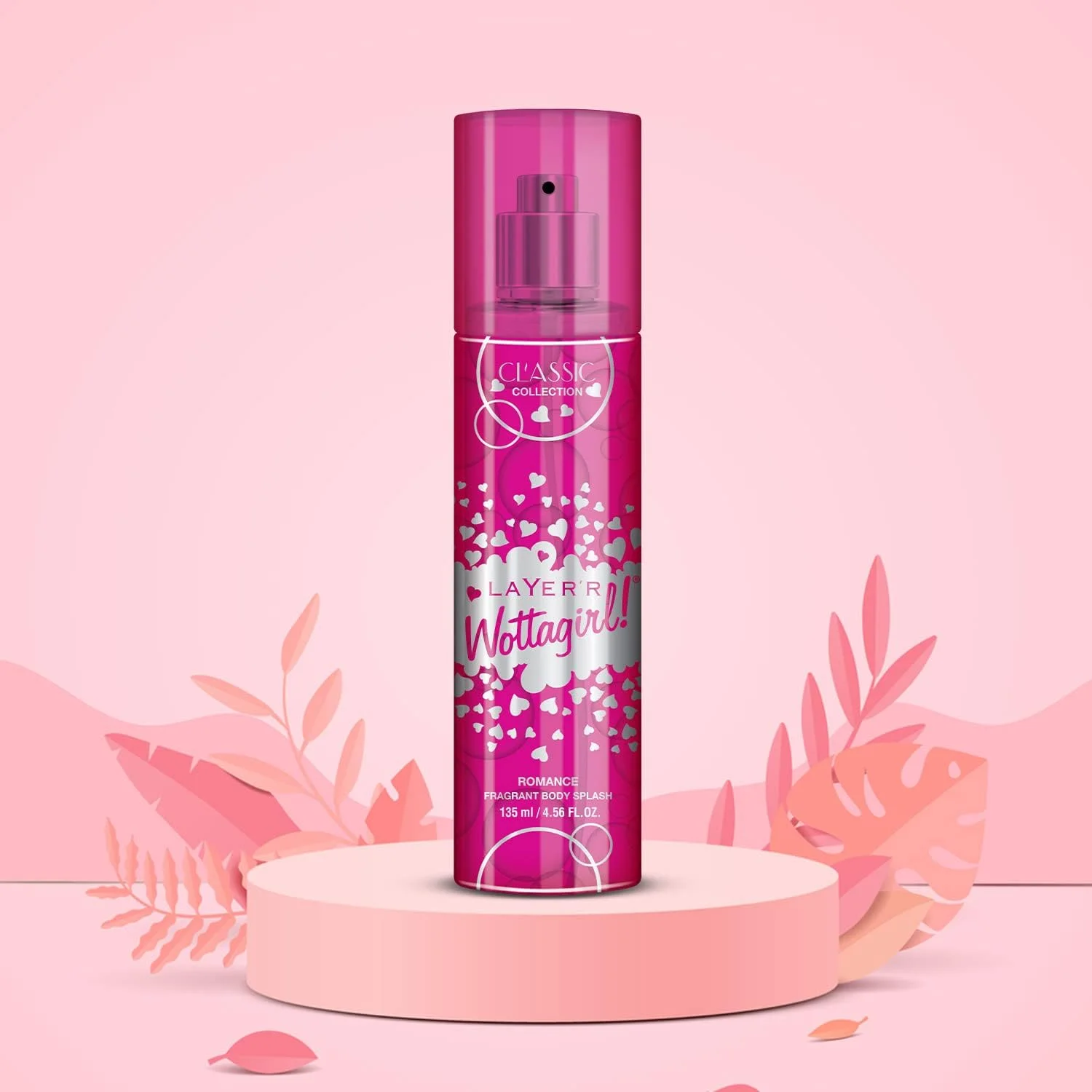 اسپری بدن زنانه Layer'r Wottagirl Classic Collection Romance 135ml به همراه Secret Crush 60ml (بسته 2 عددی)