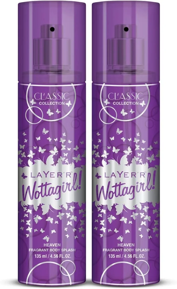 اسپری خوشبو کننده بدن زنانه Layer'r Wottagirl Heaven Classic Collection | ماندگاری طولانی (135 میلی لیتر) (بسته 2 عددی)
