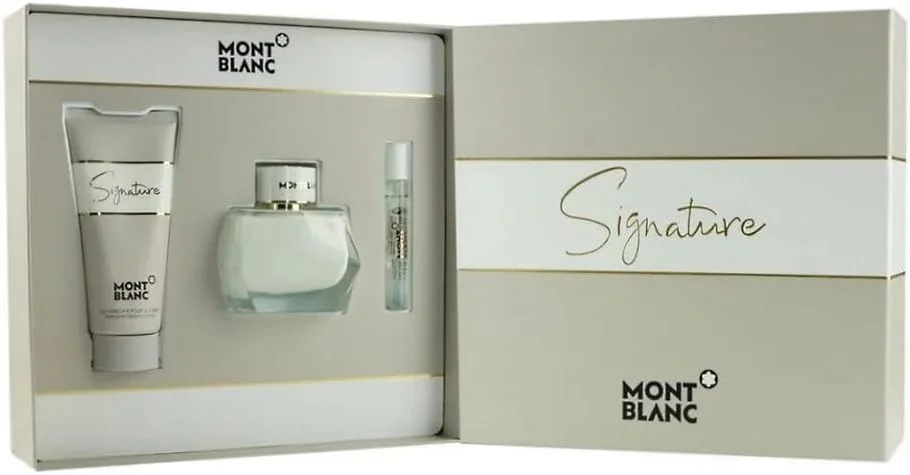 ست هدیه 3 تکه ادو پرفیوم زنانه مون بلان سیگنچر مونت بلنک (اسپری ادو پرفیوم 90 میل و لوسیون بدن 100 میل و مینی ادو پرفیوم 7.5 میل) ست هدیه 3 تکه ادو پرفیوم زنانه مون بلان سیگنچر مونت بلنک (اسپری ادو پرفیوم 90 میل و لوسیون بدن 100 میل و مینی ادو پرفیوم 7.5 میل)