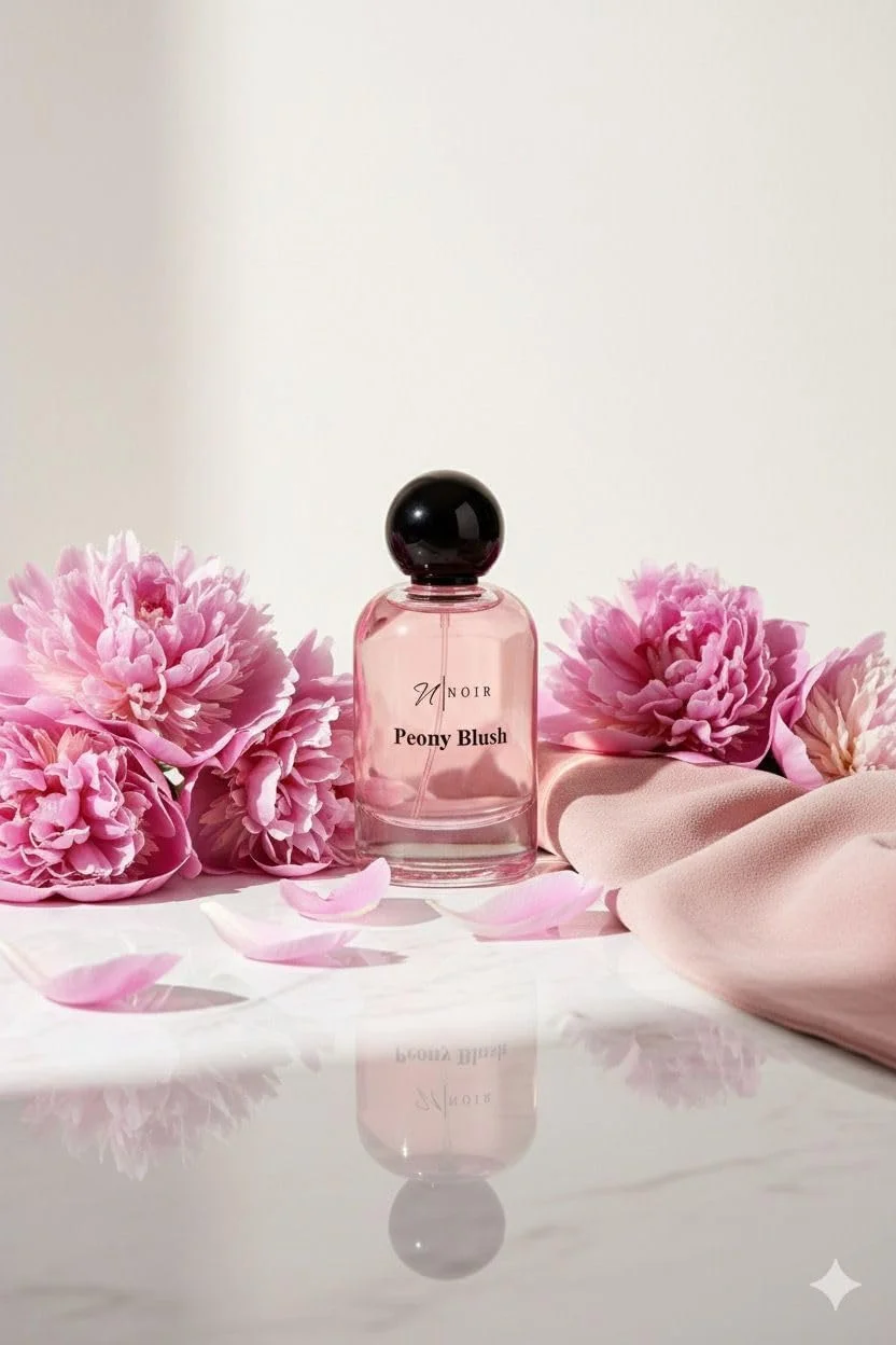عطر ادوپرفیوم زنانه Noir Peony Blush، رایحه گلی ظریف با گل صد تومانی و جیر، 100 میلی لیتر عطر ادوپرفیوم زنانه Noir Peony Blush، رایحه گلی ظریف با گل صد تومانی و جیر، 100 میلی لیتر