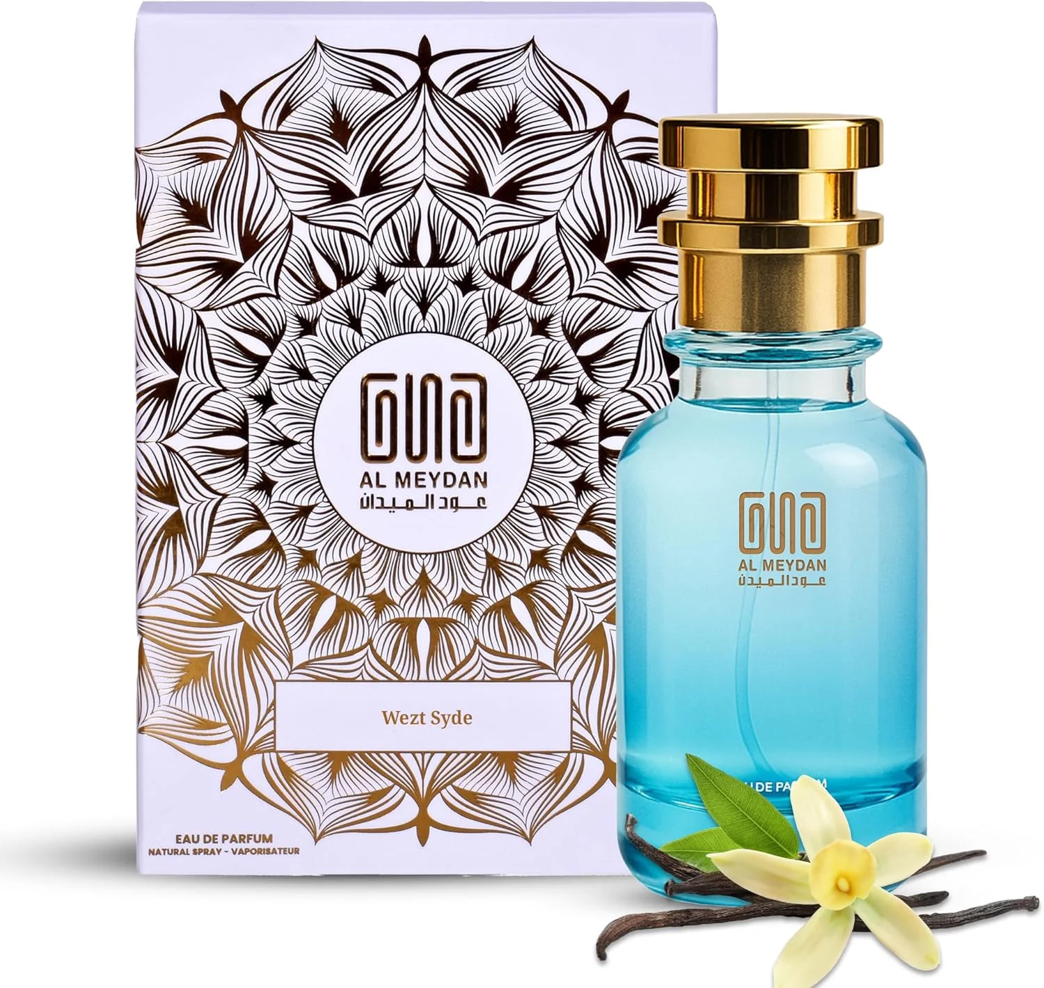 عطر روغنی عود المیدان مردانه و زنانه – الهام گرفته از Wezt Syde – عطر روغنی بدون الکل با رایحه گل رز، وانیل و چوب صندل – ماندگاری طولانی (200 میلی لیتر)