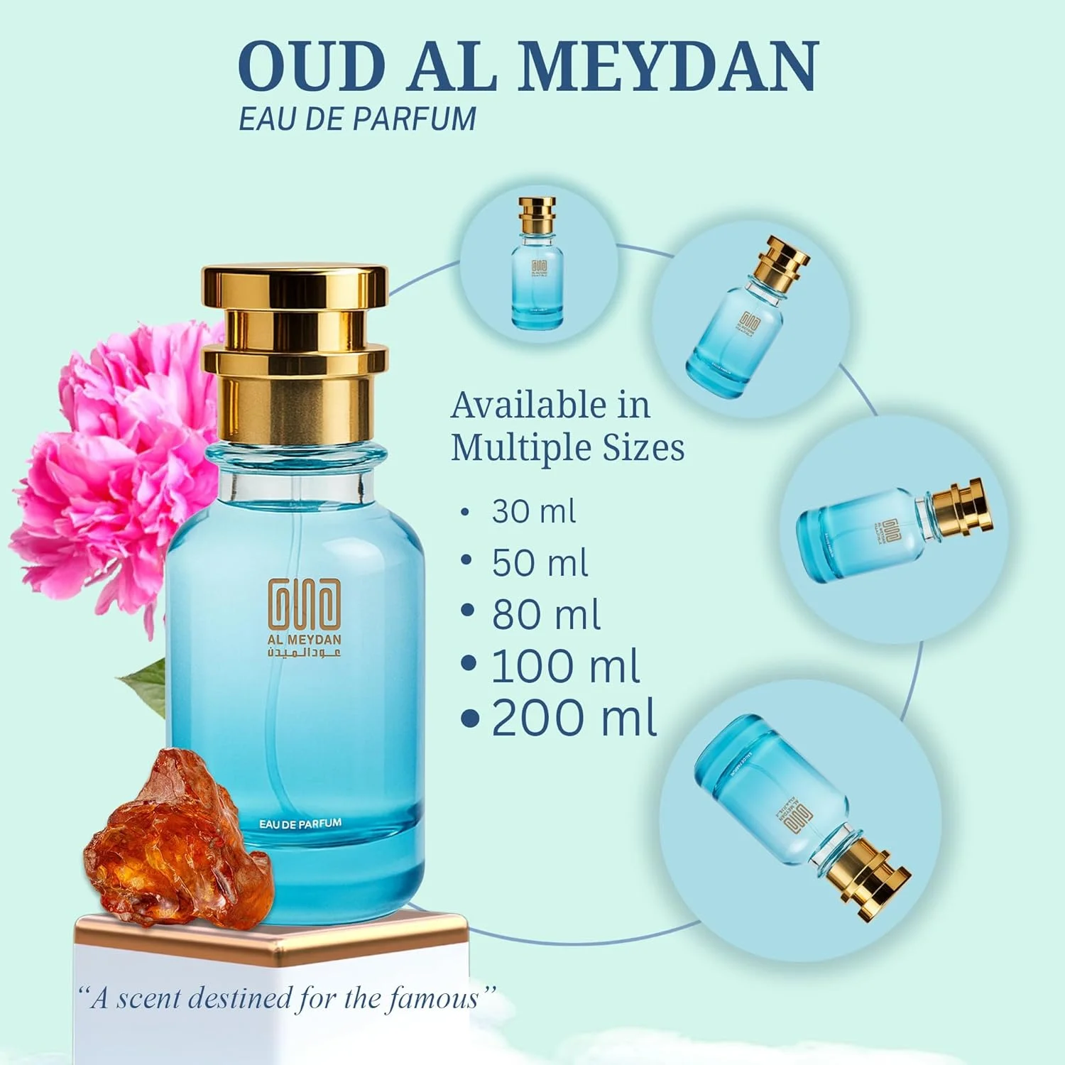 عطر روغنی عود المیدان مردانه و زنانه – الهام گرفته از Wezt Syde – عطر روغنی بدون الکل با رایحه گل رز، وانیل و چوب صندل – ماندگاری طولانی (200 میلی لیتر)