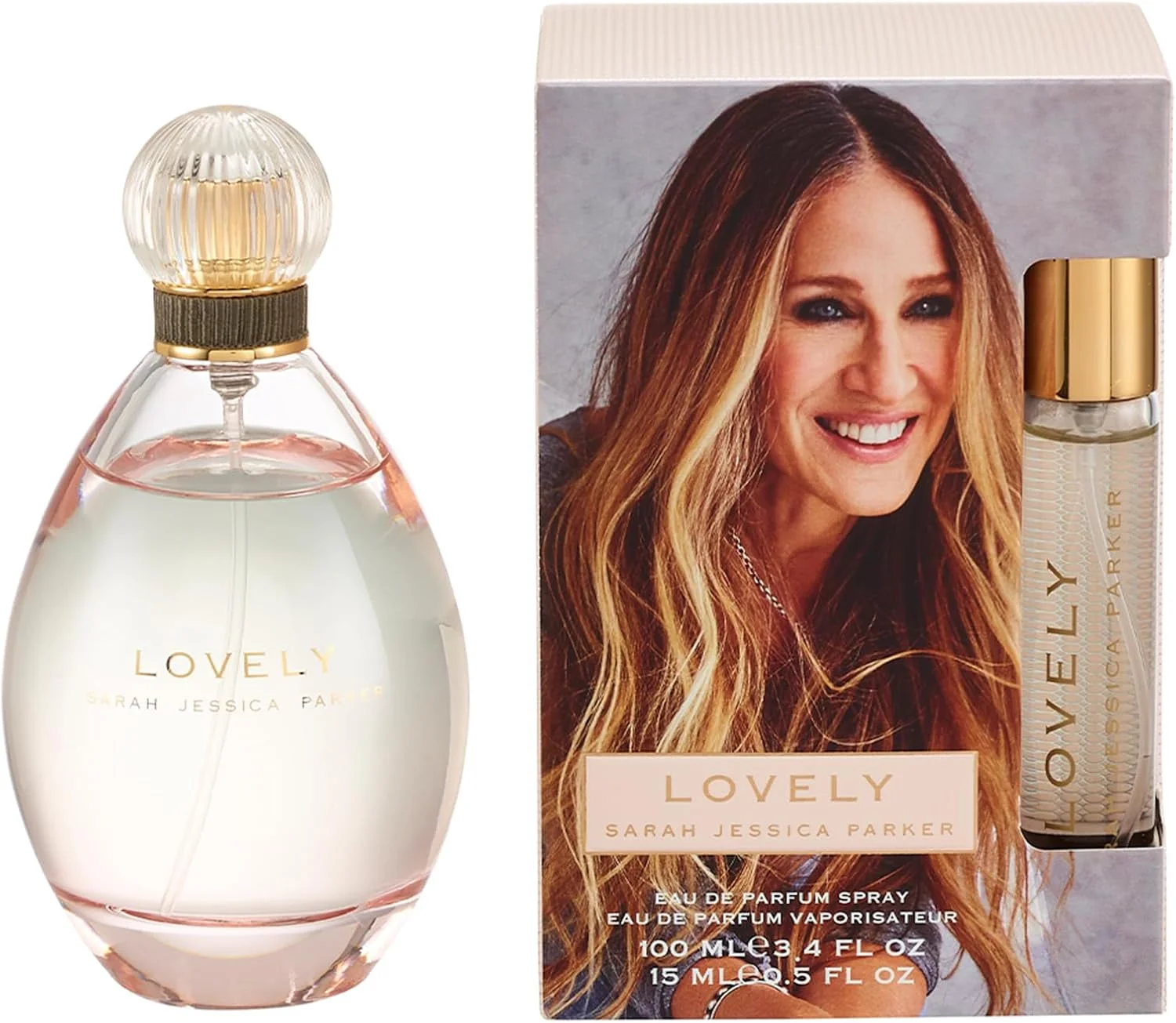 ست هدیه عطر زنانه سارا جسیکا پارکر Lovely (شامل ادو پرفیوم 100 میلی لیتری زنانه و اسپری کیف دستی 15 میلی لیتری) - عطر اصل SJP