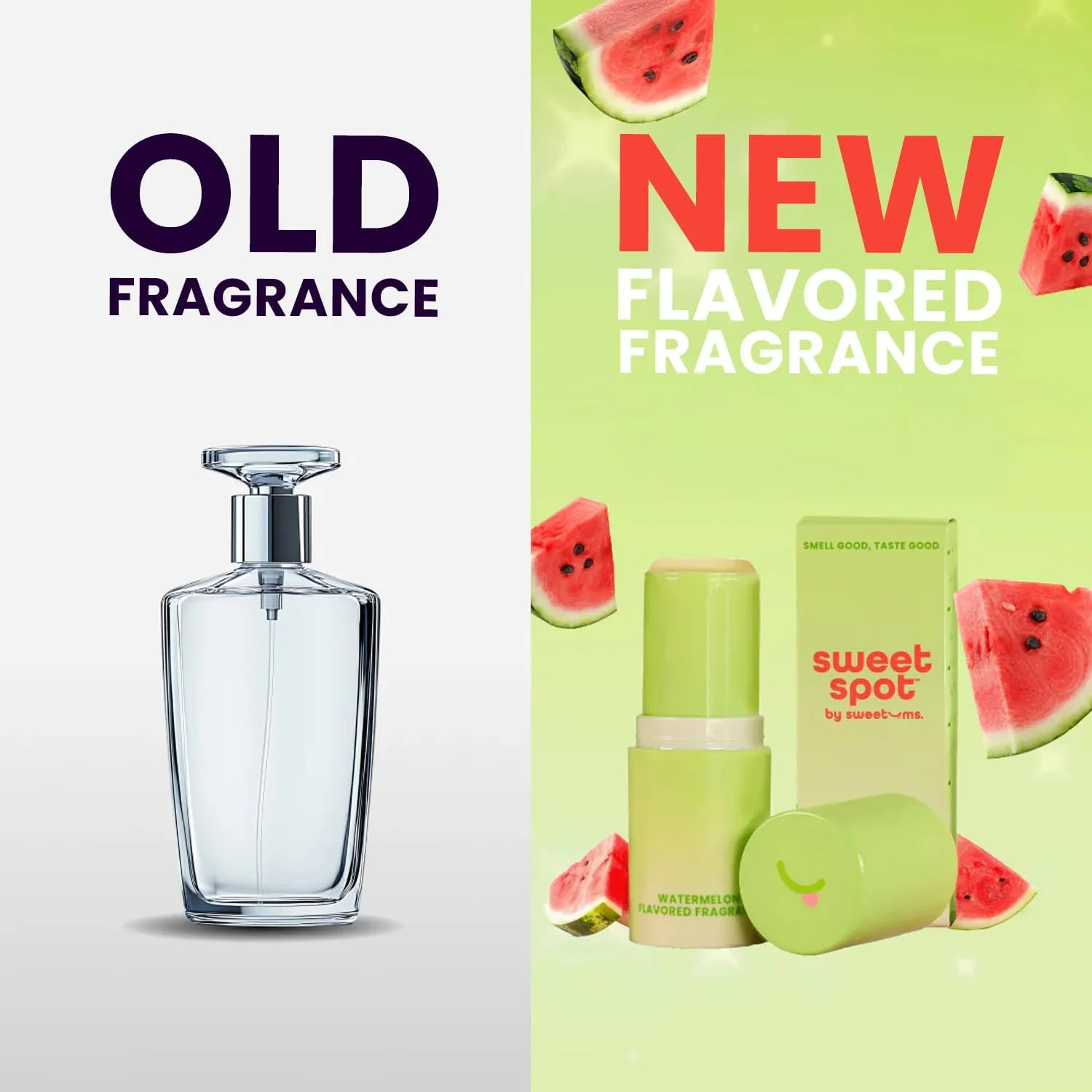 عطر جامد استیکی Sweetums Sweetspot مناسب سفر برای زنان با رایحه های ماندگار، فرمول غیر چسبنده و مواد طبیعی (هندوانه) عطر جامد استیکی Sweetums Sweetspot مناسب سفر برای زنان با رایحه های ماندگار، فرمول غیر چسبنده و مواد طبیعی (هندوانه)