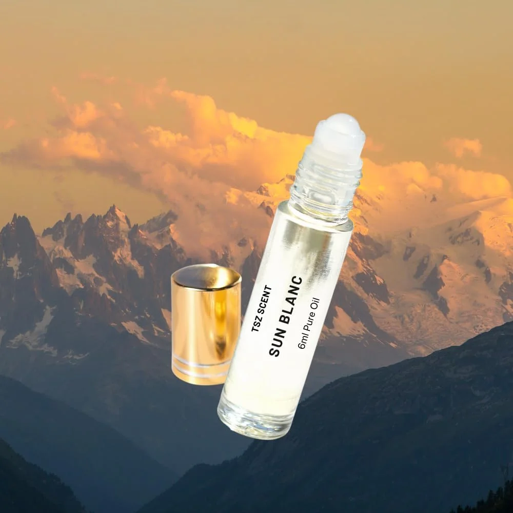 روغن عطر مردانه و زنانه سان بلانک TSZ Scent، رولی 6 میلی لیتری - رایحه گرمسیری غلیظ، ماندگاری طولانی، مناسب سفر