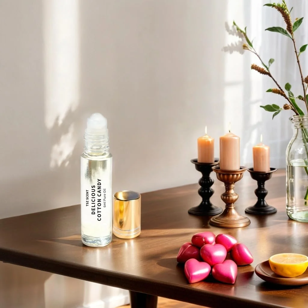 عطر روغنی تی اس زد با رایحه پشمک، ماندگاری طولانی، مخصوص بانوان، 6 میلی لیتر، رولی - رایحه ای شیرین و فریبنده، نرم و زنانه