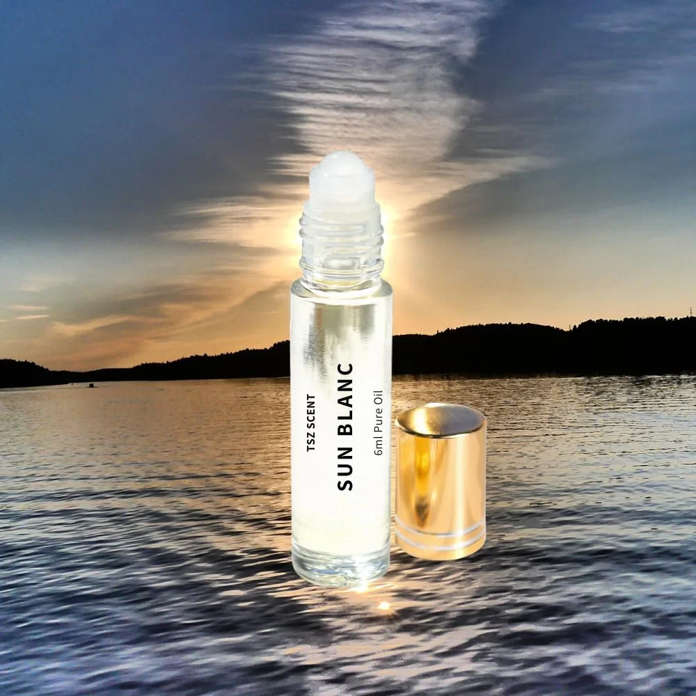 روغن عطر مردانه و زنانه سان بلانک TSZ Scent، رولی 6 میلی لیتری - رایحه گرمسیری غلیظ، ماندگاری طولانی، مناسب سفر