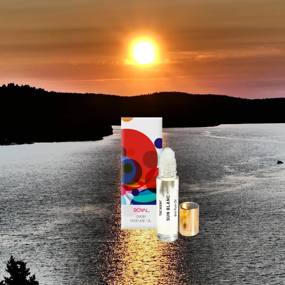 روغن عطر مردانه و زنانه سان بلانک TSZ Scent، رولی 6 میلی لیتری - رایحه گرمسیری غلیظ، ماندگاری طولانی، مناسب سفر