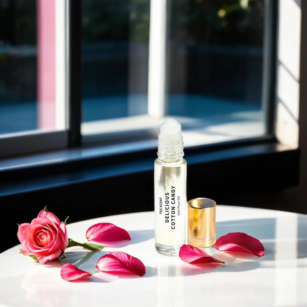 عطر روغنی تی اس زد با رایحه پشمک، ماندگاری طولانی، مخصوص بانوان، 6 میلی لیتر، رولی - رایحه ای شیرین و فریبنده، نرم و زنانه