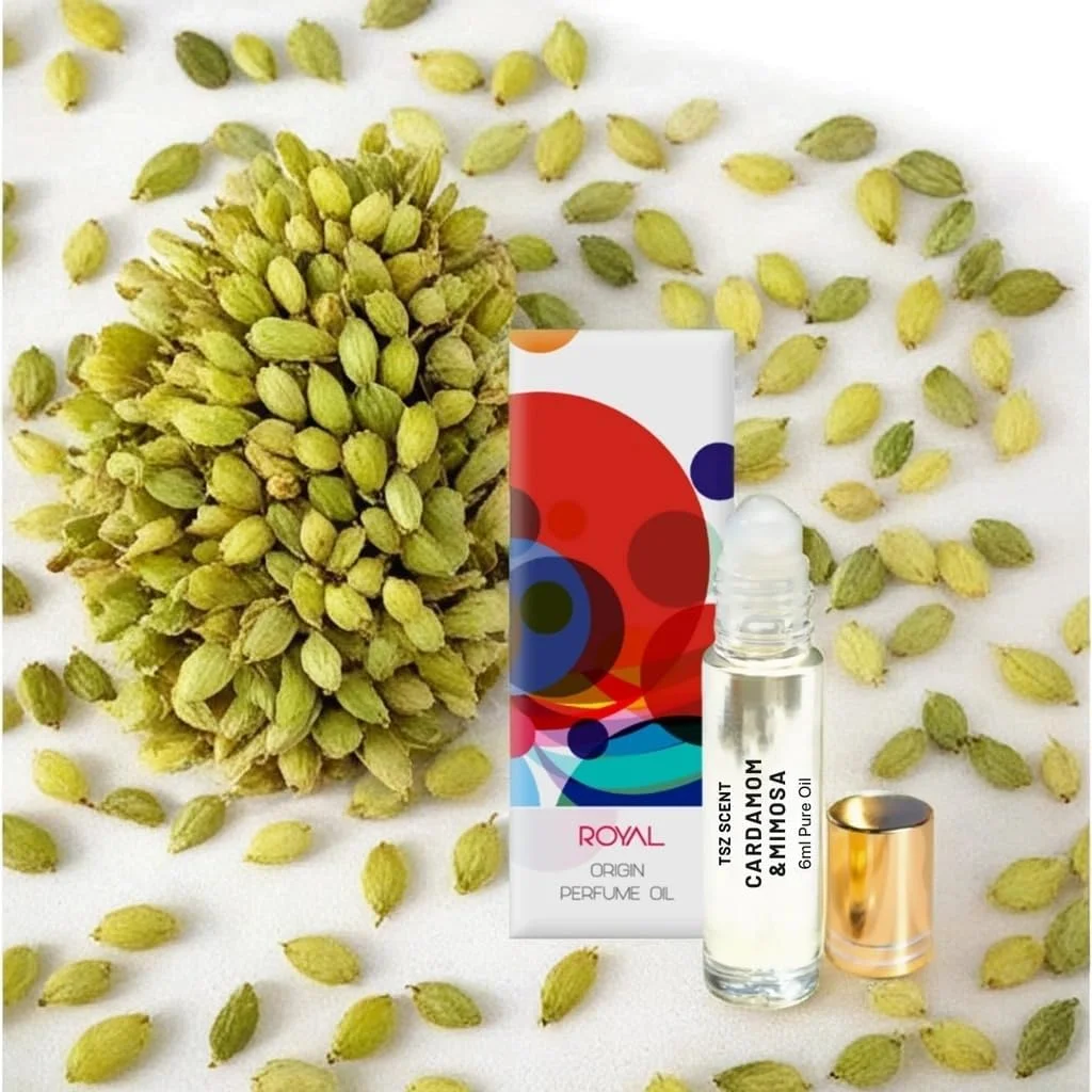 روغن عطر رولی هل و میموزا TSZ Scent، رایحه گلی شرقی گرم و پودری، ماندگاری طولانی، سایز مسافرتی 6 میلی لیتری برای آقایان و بانوان
