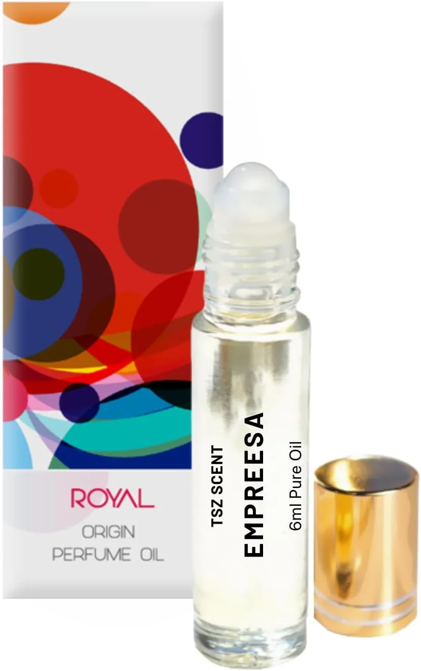 عطر روغنی رولی زنانه TSZ Scent Empreesa CPO، حجم 6 میلی لیتر، سایز مسافرتی، عطر جیبی رولی